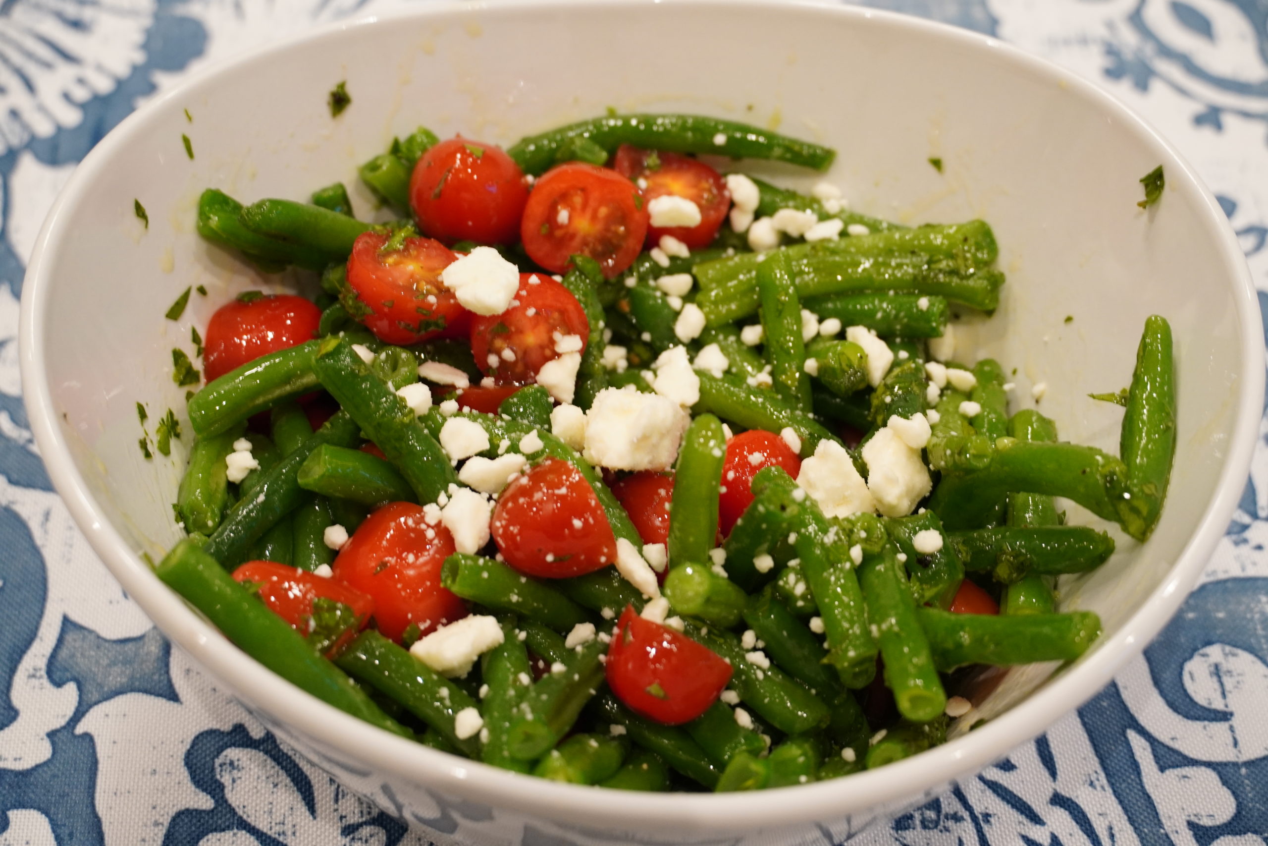 Green Bean Salad! with Fresh Mint and Parsley! - Cooking Ideas